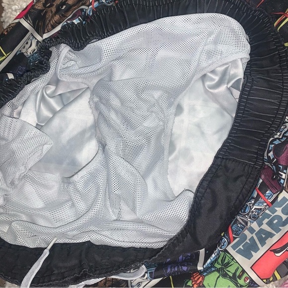 Star Wars Board Shorts Men’s Size Large Black White Comic Swimwear Collectible - Picture 5 of 7